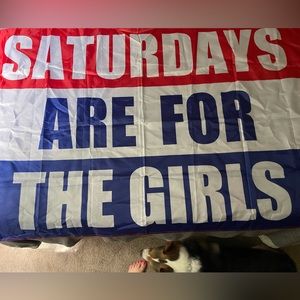 Saturdays are for the girls tapestry